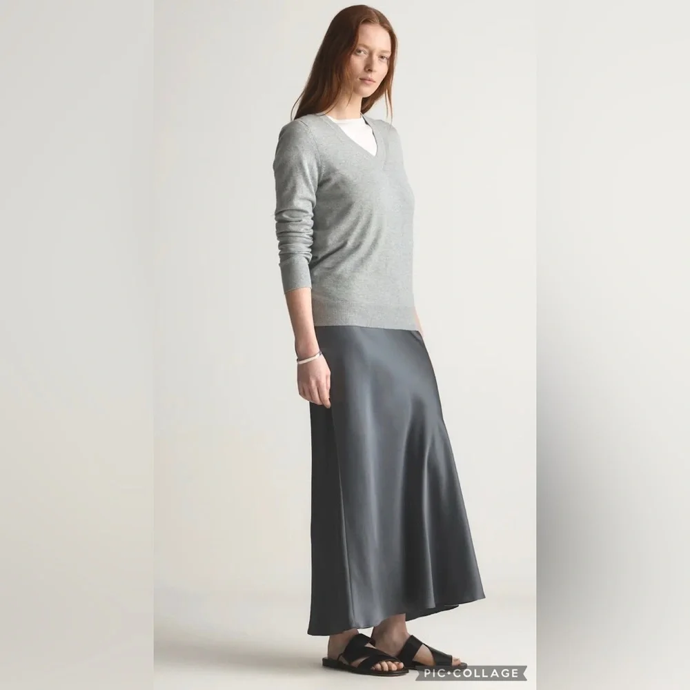Quince Cotton Cashmere V Neck Sweater Size XS - Picture 1 of 4